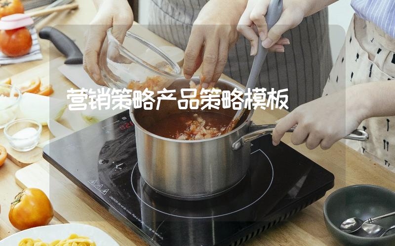 營銷策略產品策略模板